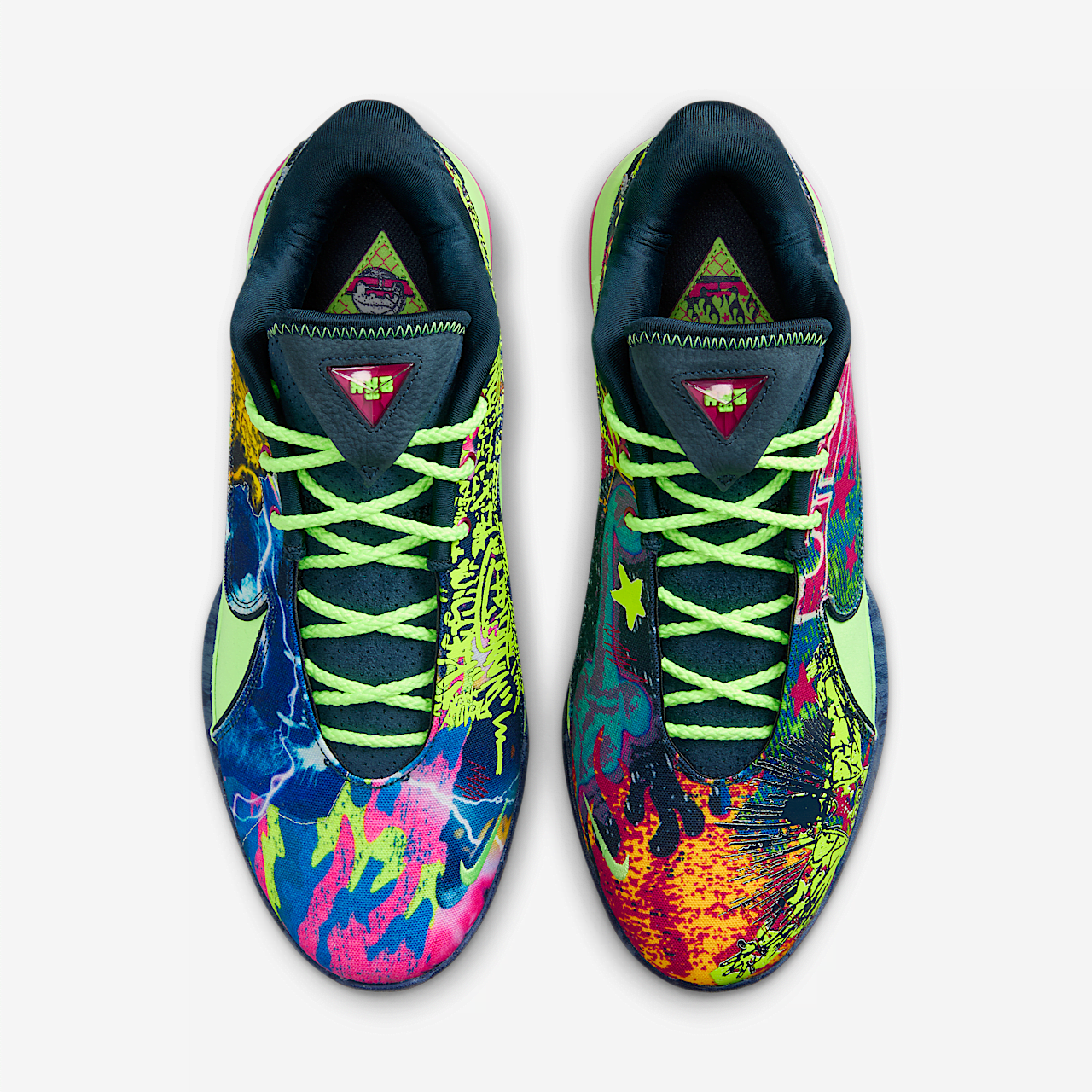 Nike LeBron sneaker Blustery/Ghost Green/Diffused Blue/Fireberry
