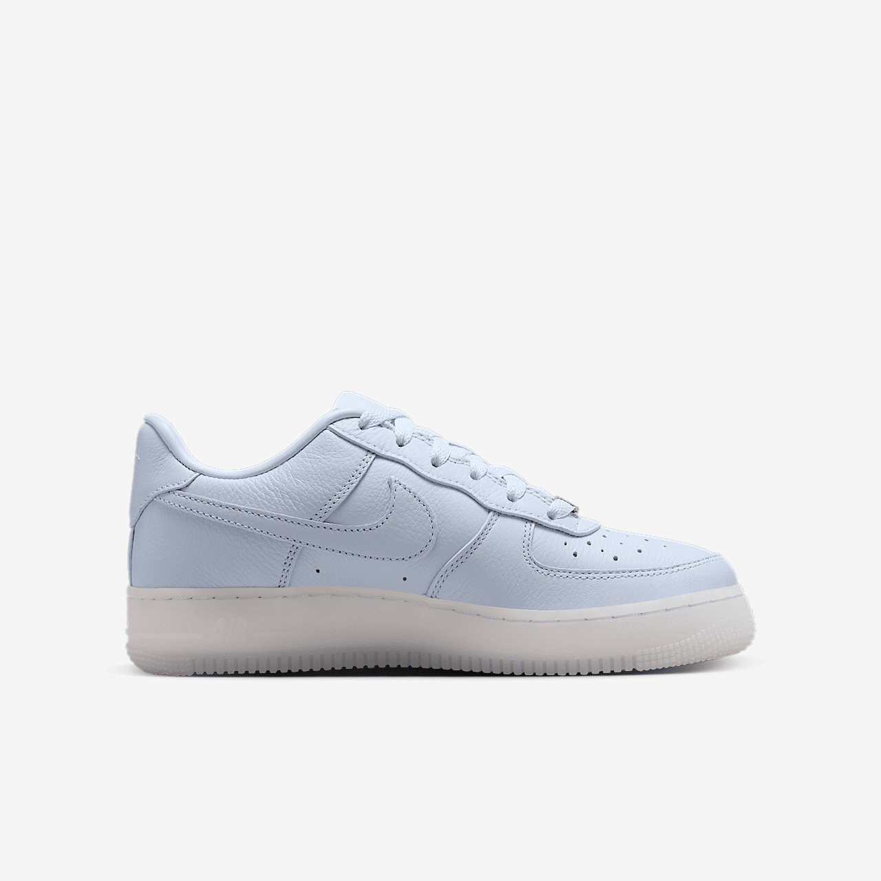 Nike Air Force 1 sneaker Palest Purple/Metallic Silver/Cobalt Tint