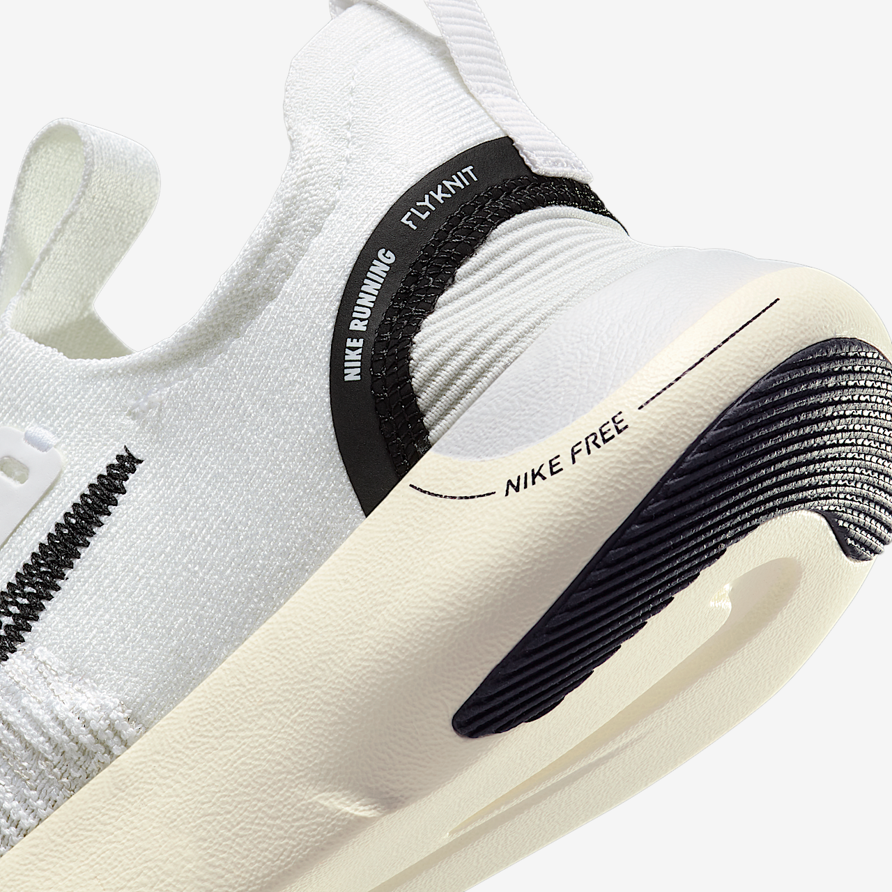Nike Free sneaker Wit/Coconut Milk/Photon Dust/Zwart