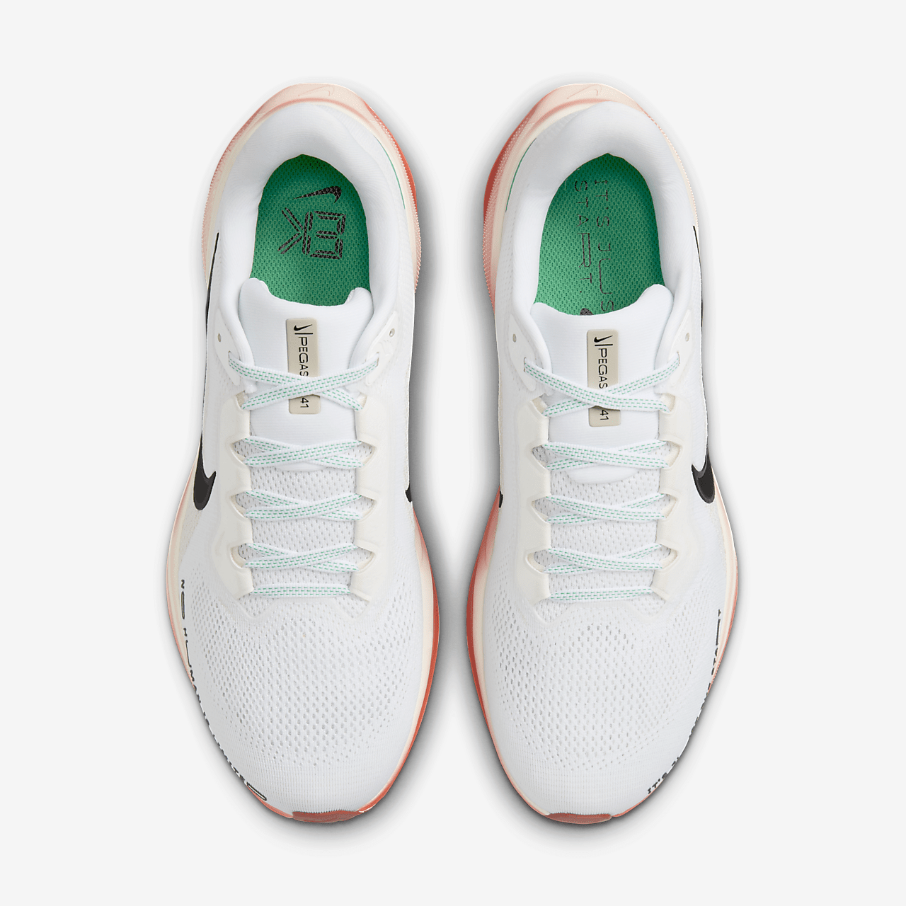 Nike Pegasus sneaker Wit/Pale Ivory/Dragon Red/Zwart