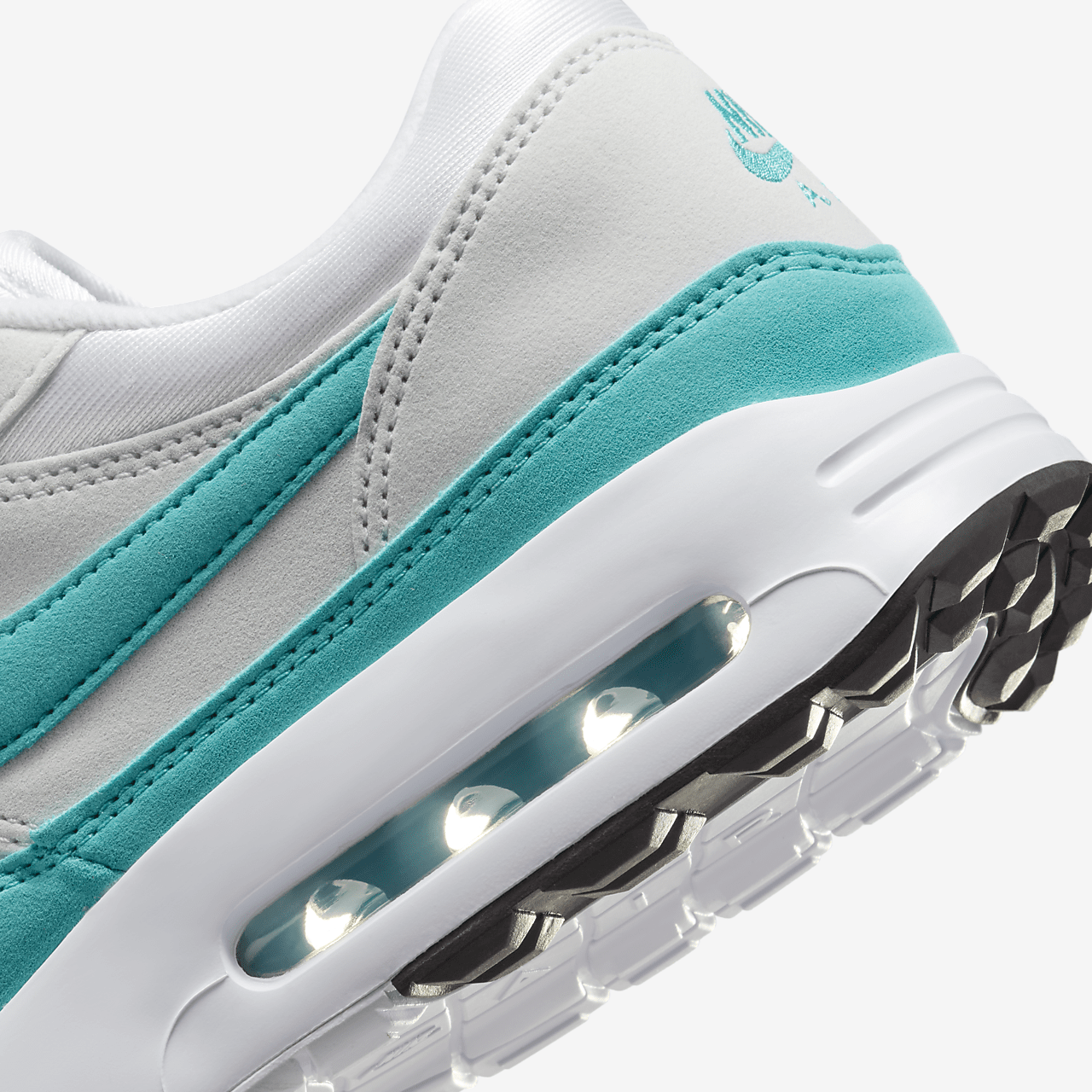 Nike Air Max 1 sneaker Wit/Pure Platinum/Zwart/Dusty Cactus