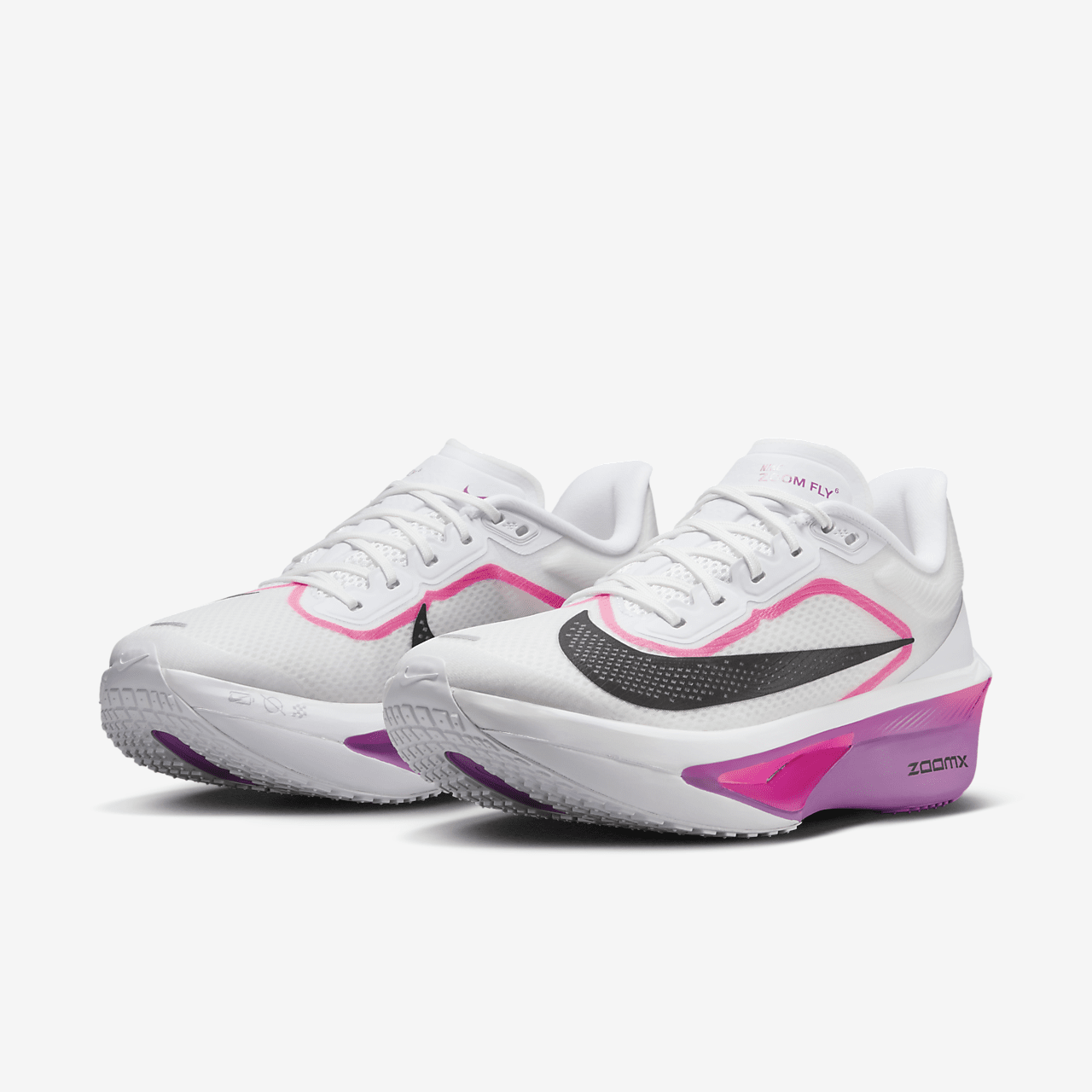 Nike  sneaker Wit/Vivid Grape/Hyper Pink/Zwart