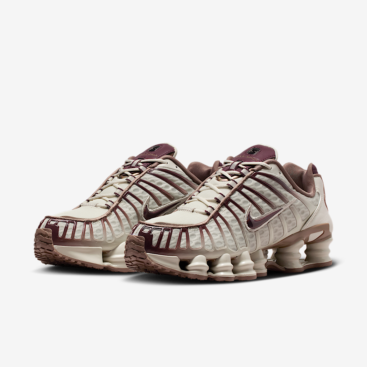 Nike Nike Shox sneaker Light Bone/Mink Brown/Burgundy Crush