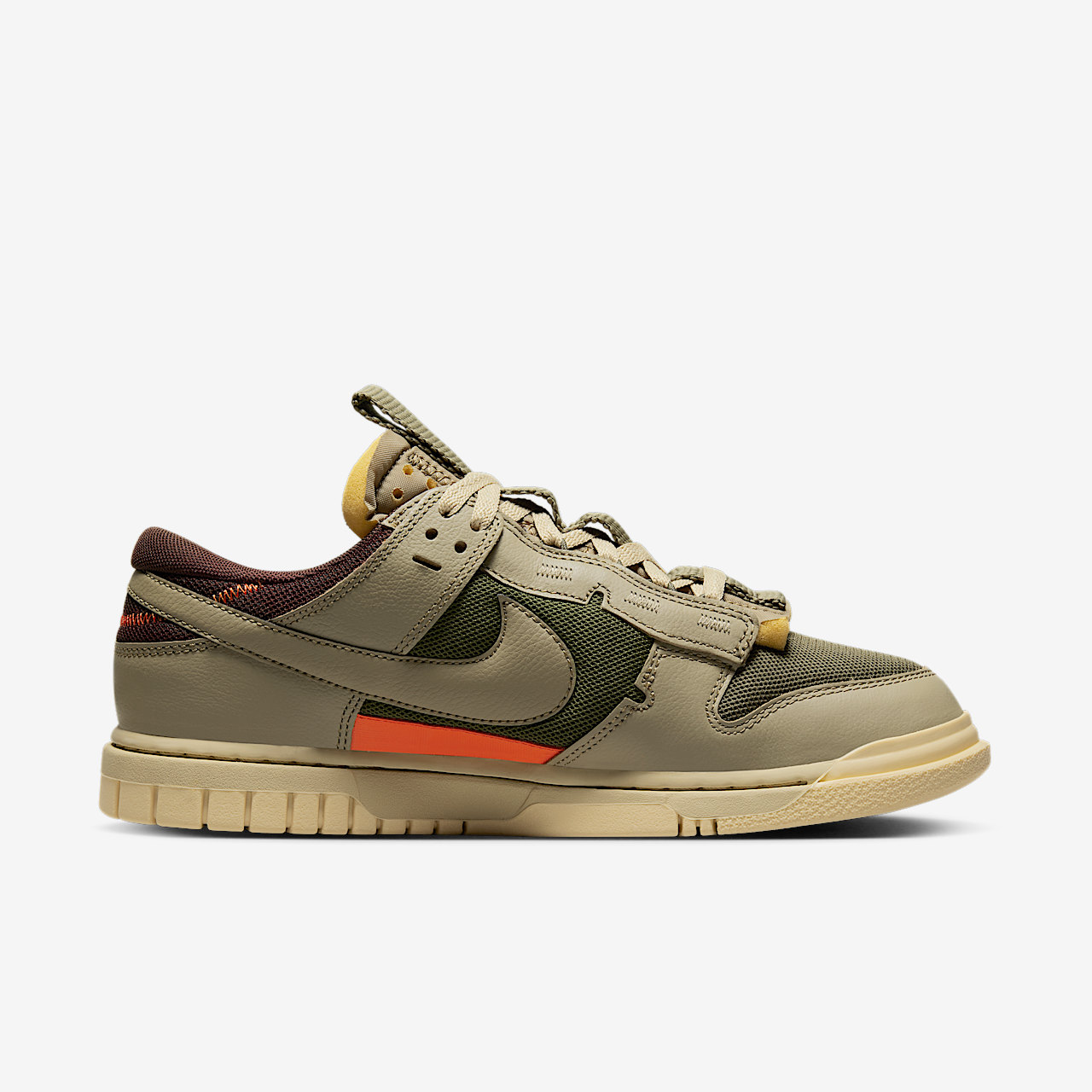Nike Dunk sneaker Medium Olive/Earth/Safety Orange/Neutral Olive