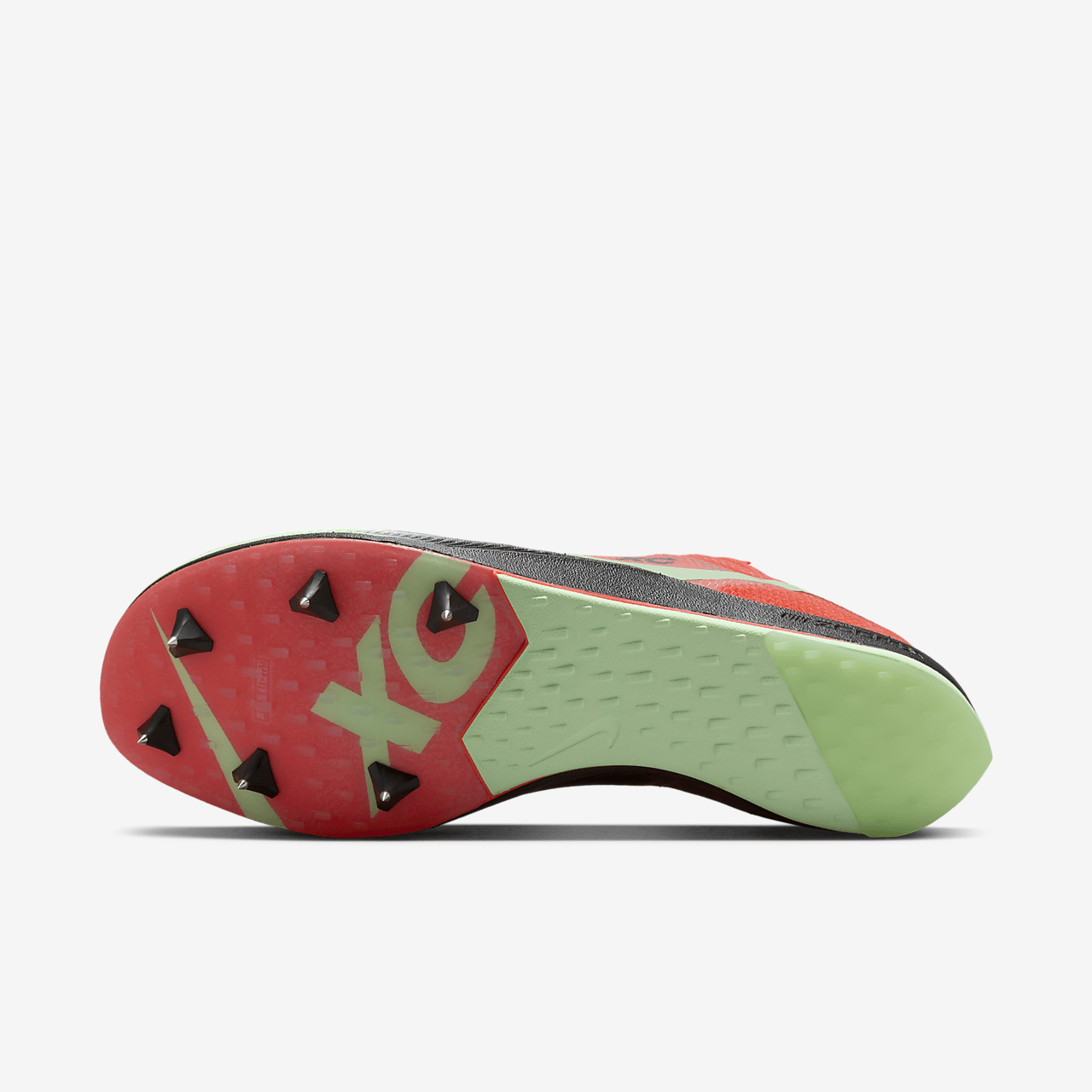 Nike  sneaker Bright Crimson/Zwart/Metallic Silver/Vapor Green