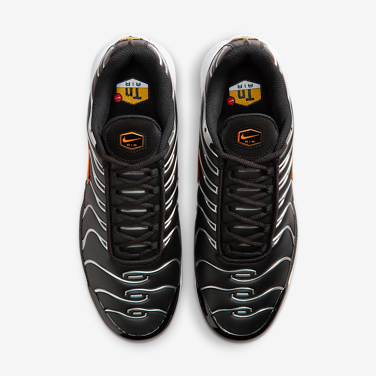 Nike Air Max Plus sneaker Zwart/Metallic Silver/Total Orange