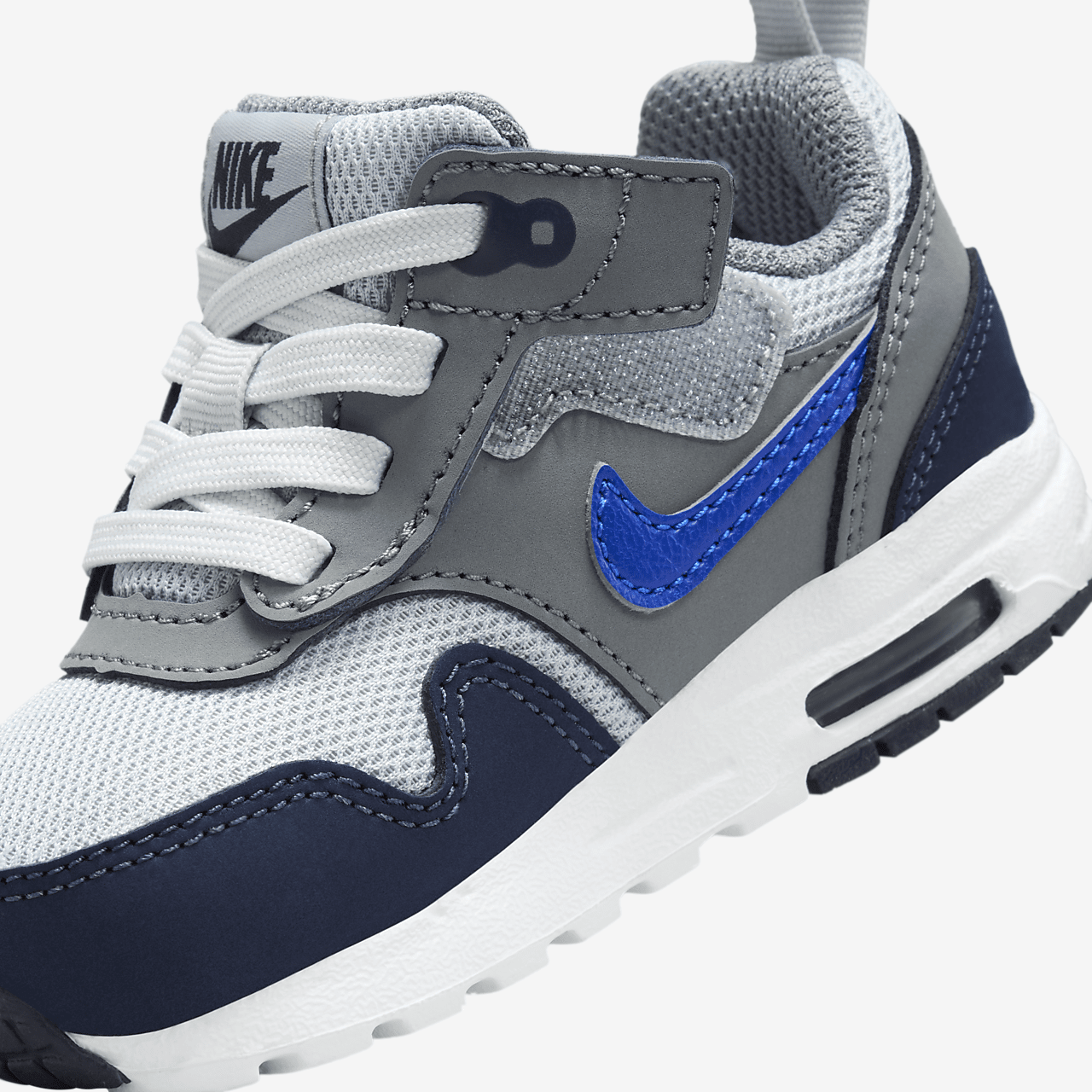 Nike Air Max 1 sneaker Smoke Grey/Wolf Grey/Obsidian/Racer Blue