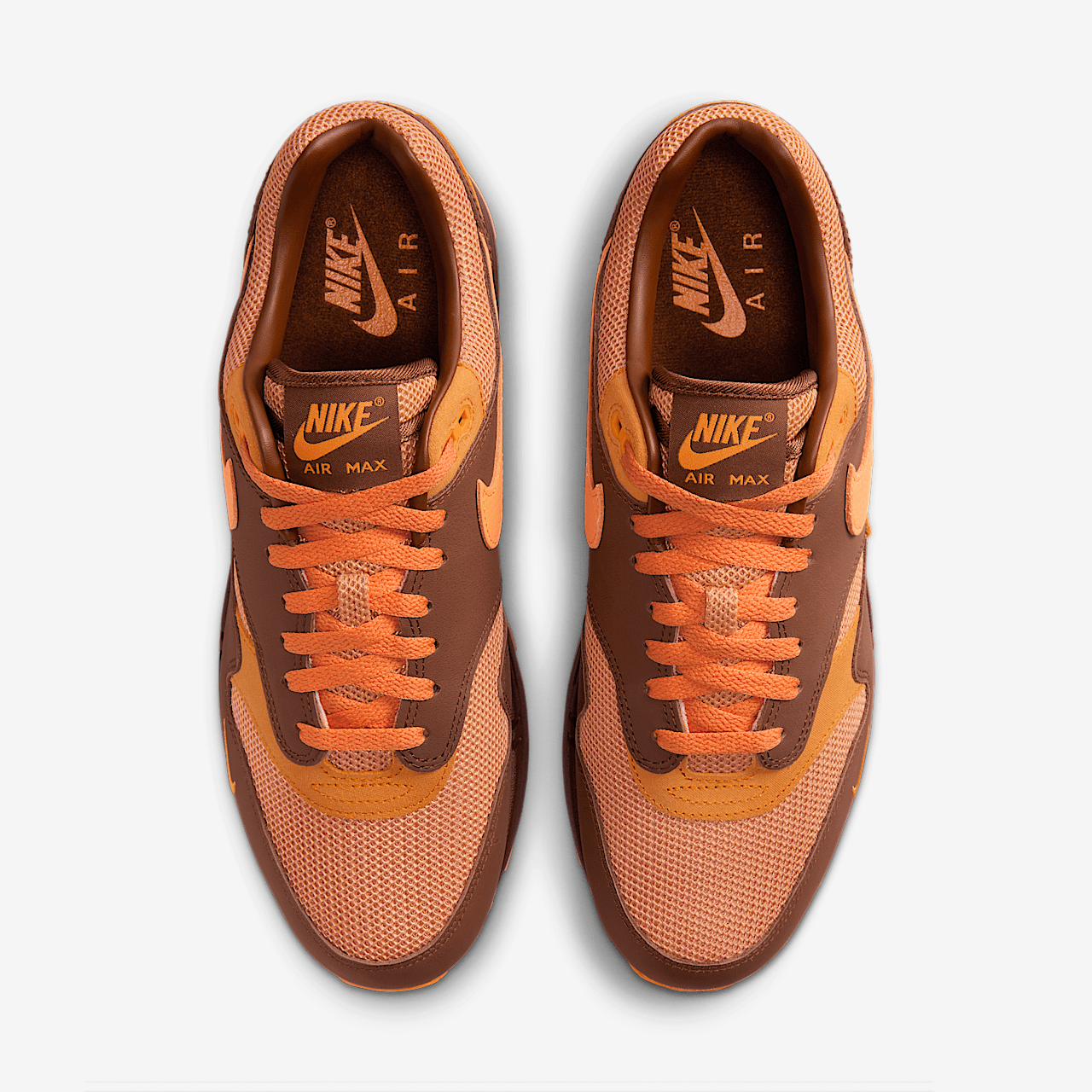 Nike Air Max 1 sneaker Cacao Wow/Amber Brown/Monarch/Bright Mandarin