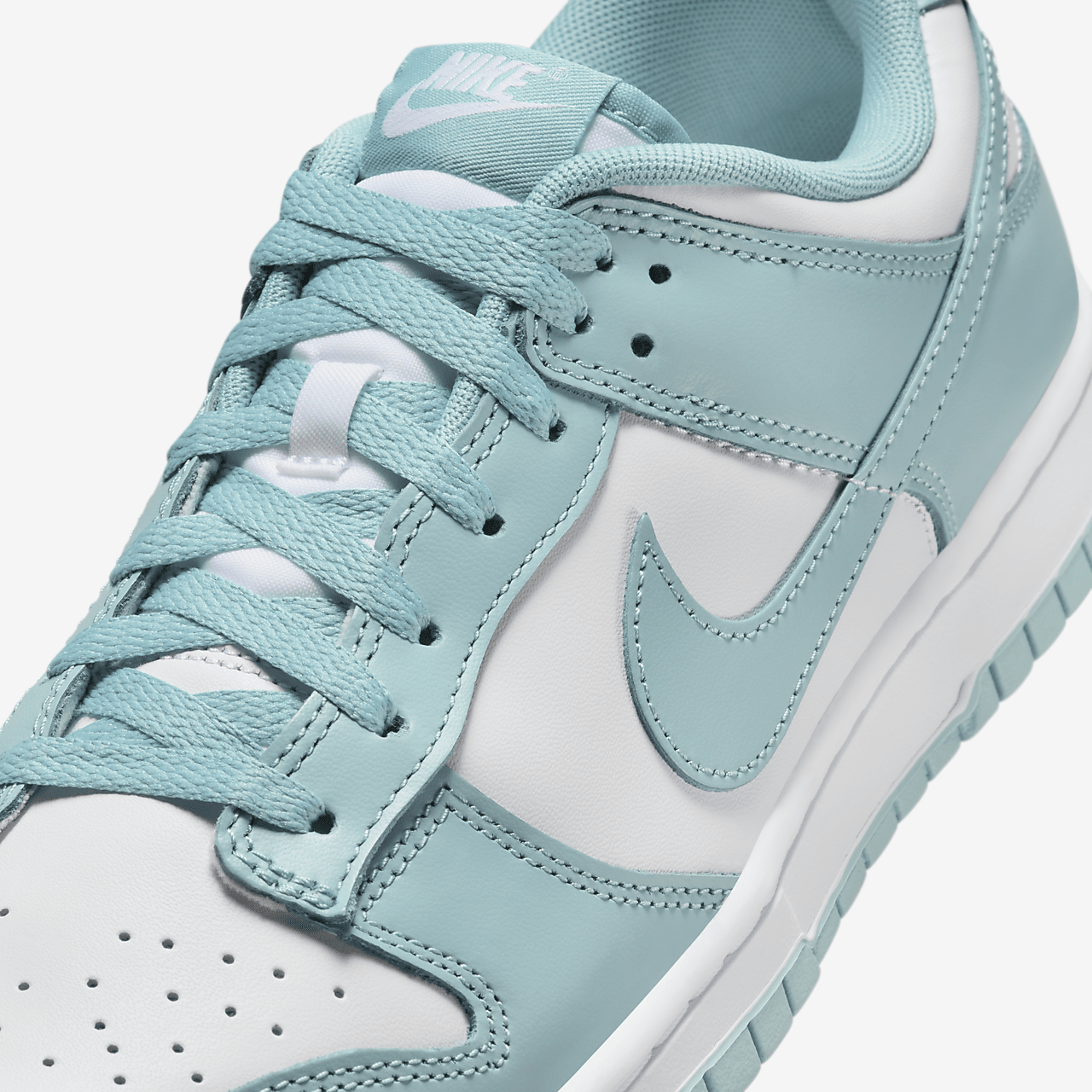 Nike Dunk Low sneaker Wit/Denim Turquoise