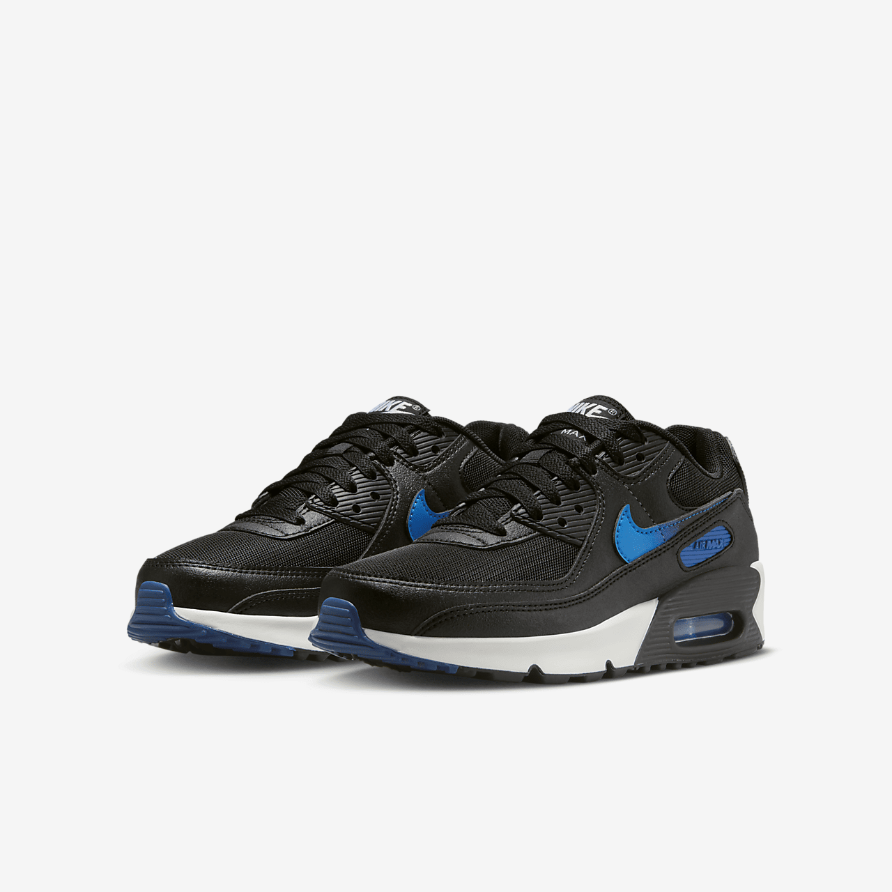 Nike Air max 90 sneaker Zwart/Court Blue/Wit/Photo Blue