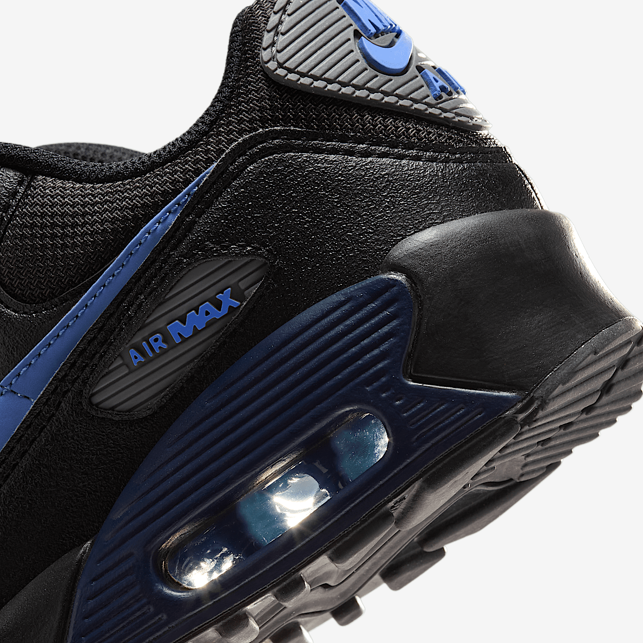 Nike Air max 90 sneaker Zwart/Smoke Grey/Royal Pulse/Midnight Navy