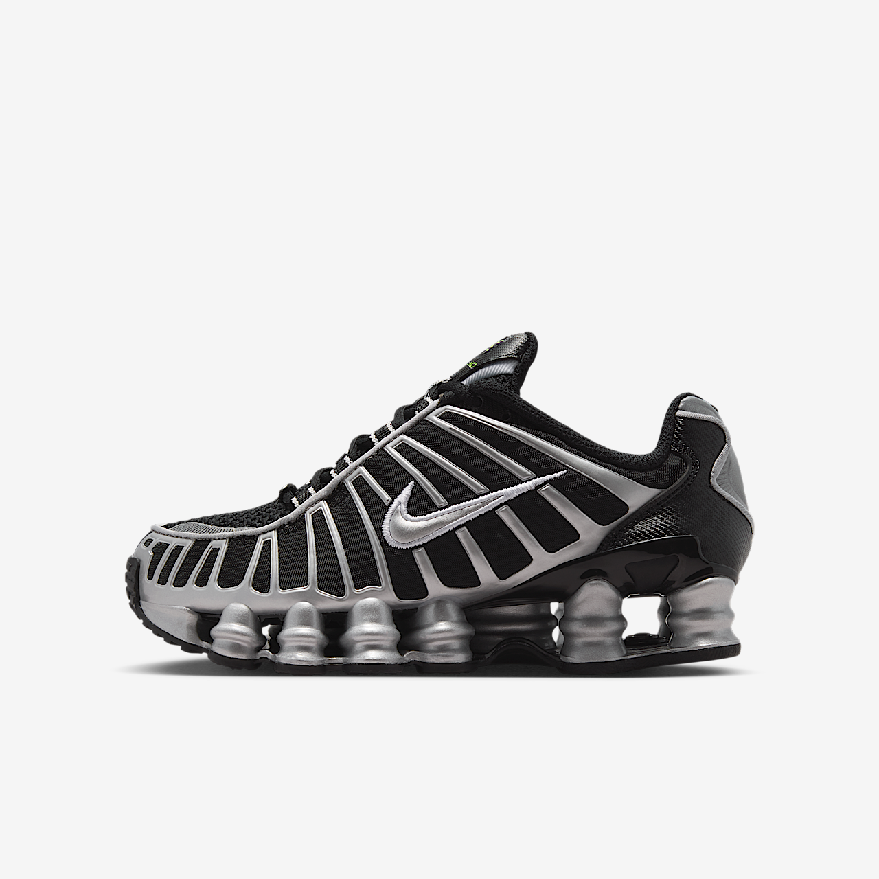 Nike Nike Shox sneaker Zwart/Volt Ice/Photon Dust/Metallic Silver