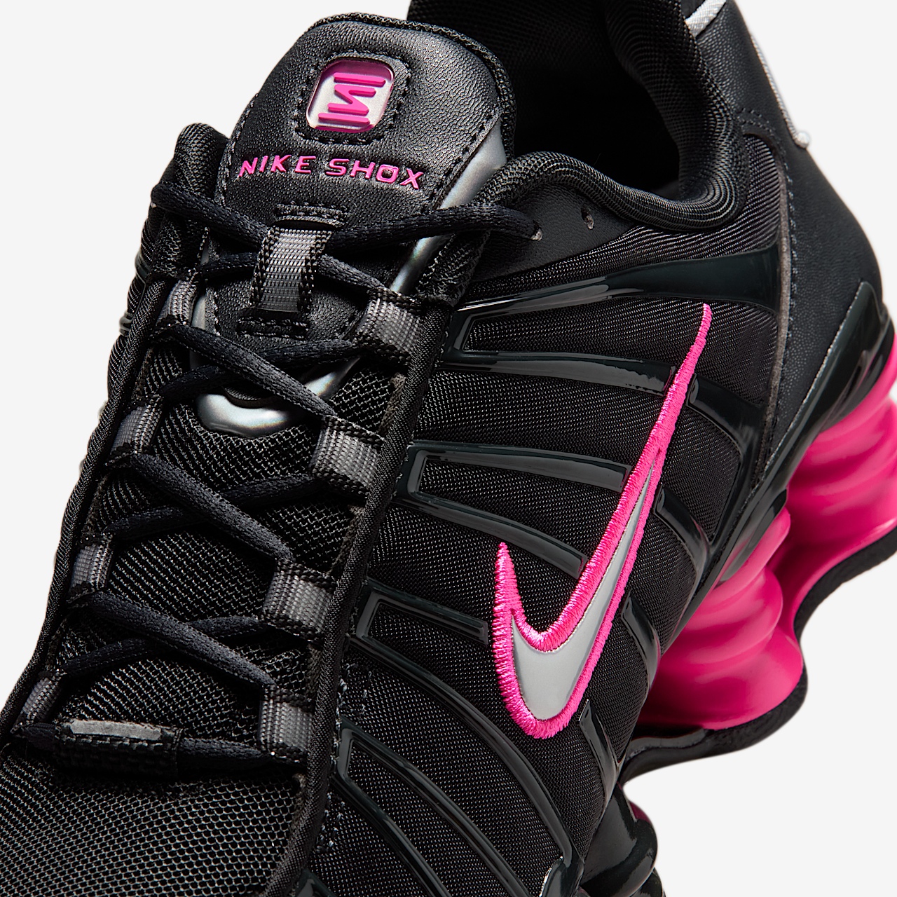 Nike Nike Shox sneaker Off Noir/Hyper Pink/Metallic Silver