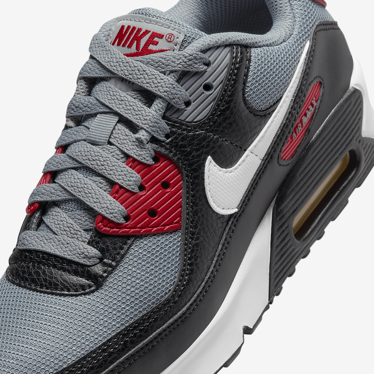 Nike Air max 90 sneaker Zwart/Cool Grey/Gym Red/Wit