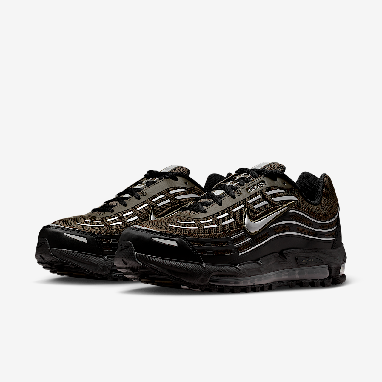 Nike Air Max sneaker Dark Hazel/Zwart/Summit White/Metallic Silver
