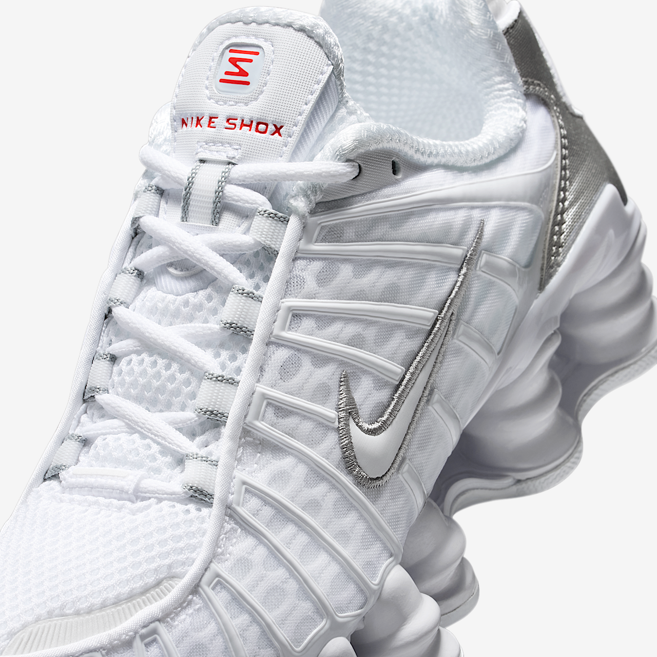Nike Nike Shox sneaker Wit/Metallic Silver/Max Orange/Wit