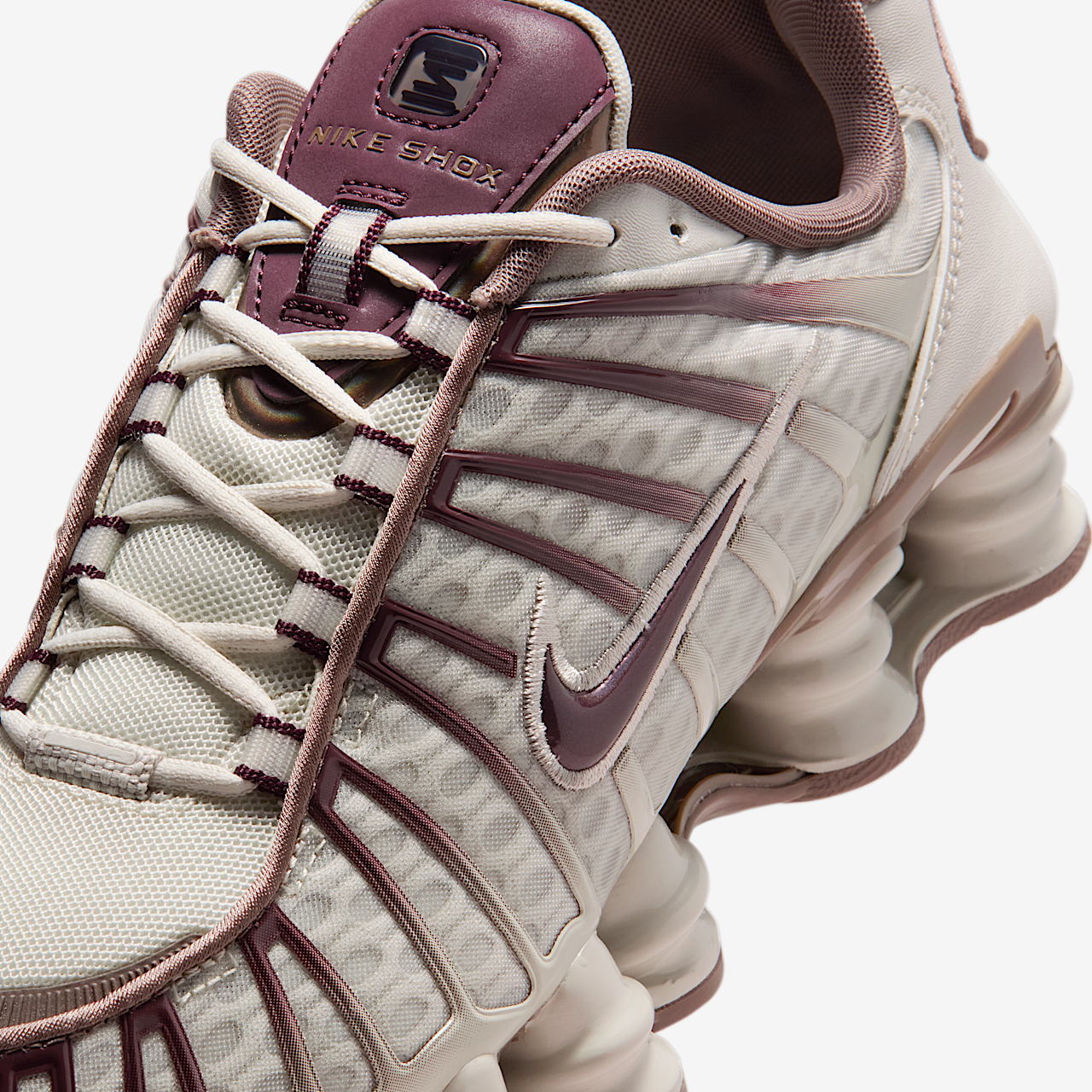 Nike Nike Shox sneaker Light Bone/Mink Brown/Burgundy Crush