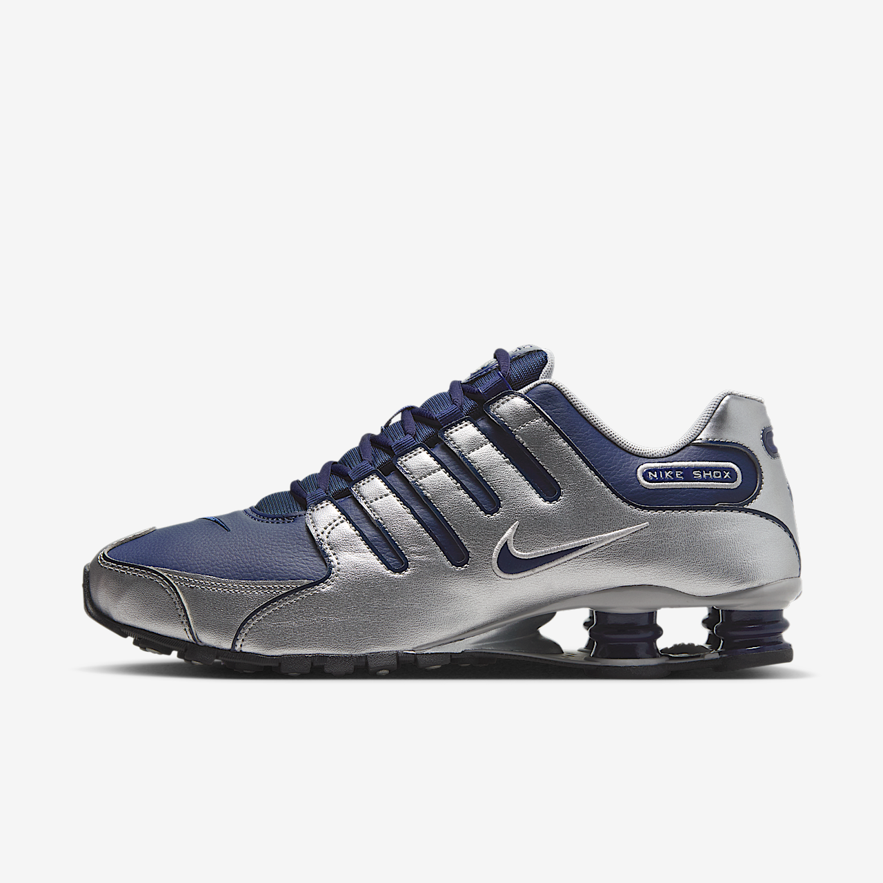 Nike Nike Shox sneaker Midnight Navy/Metallic Silver/Zwart