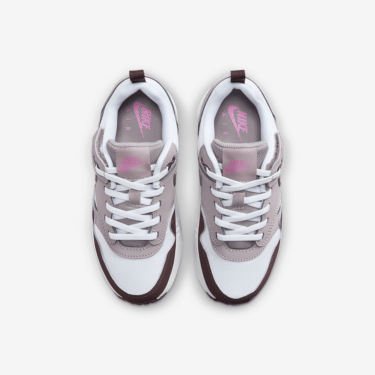 Nike Air Max 1 sneaker Wit/Light Violet Ore/Playful Pink/Burgundy Crush