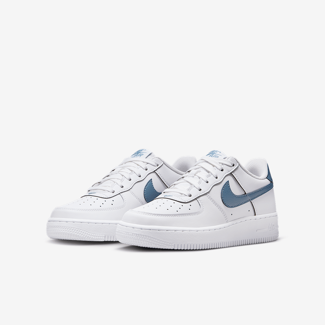 Nike Air Force 1 sneaker Wit/Metallic Silver/Thunderstorm