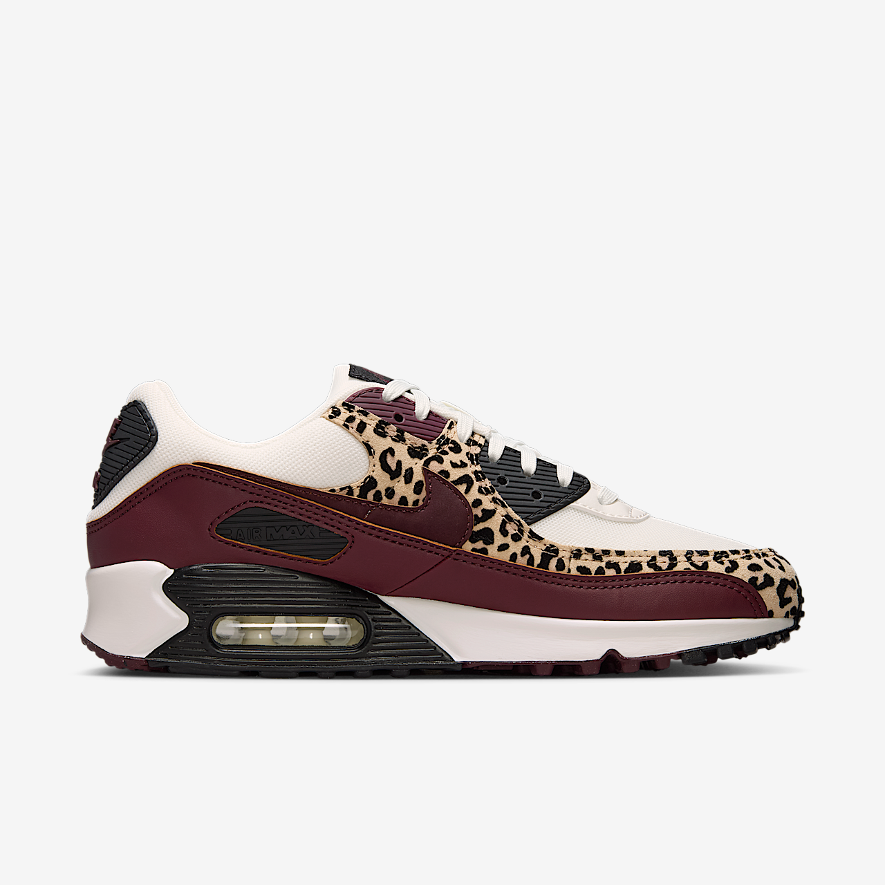 Nike Air Max sneaker Sail/Zwart/Burgundy Crush
