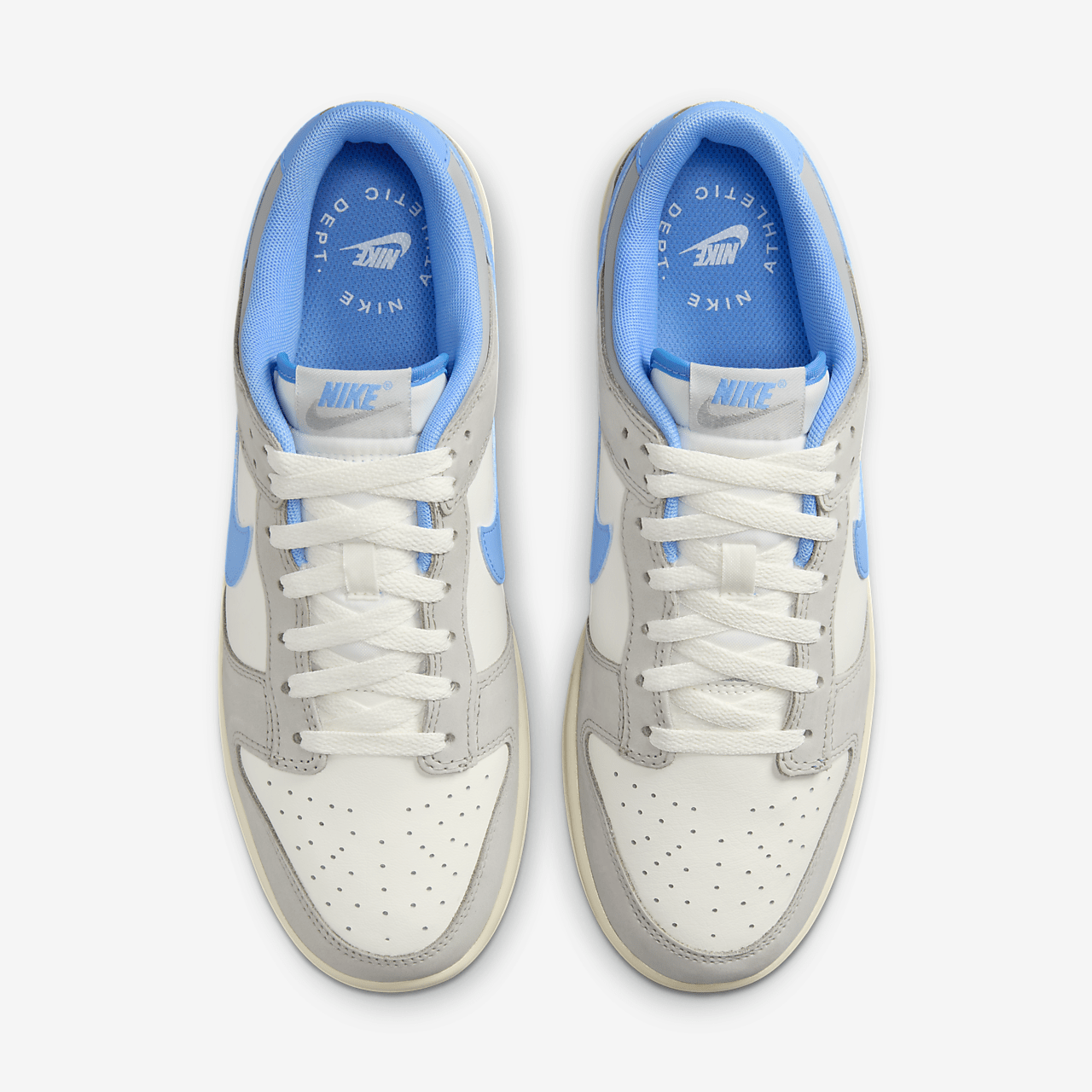 Nike Dunk Low sneaker Sail/Light Iron Ore/Light Smoke Grey/University Blue