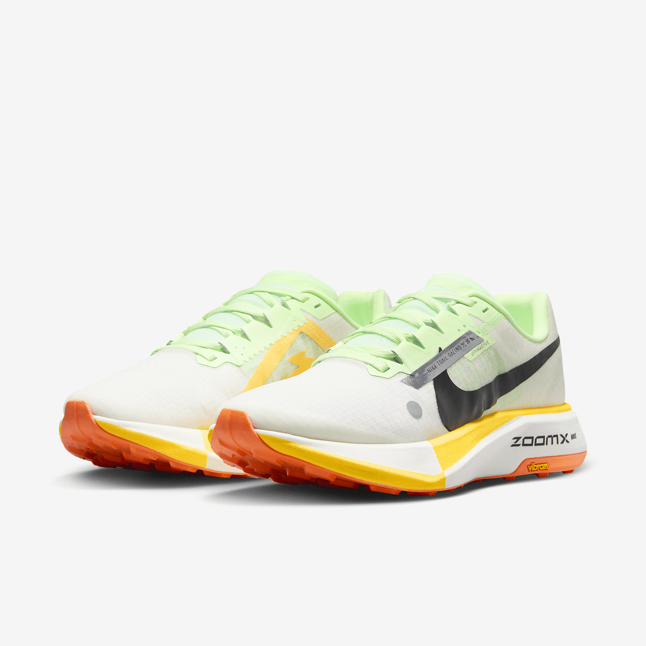 Nike  sneaker Summit White/Vapor Green/Laser Orange/Zwart