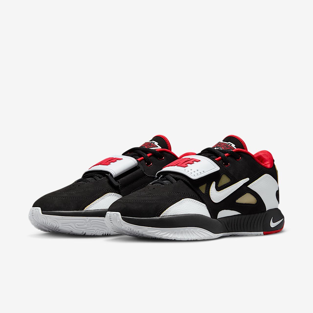 Nike LeBron sneaker Zwart/Fire Red/Metallic Gold/Wit