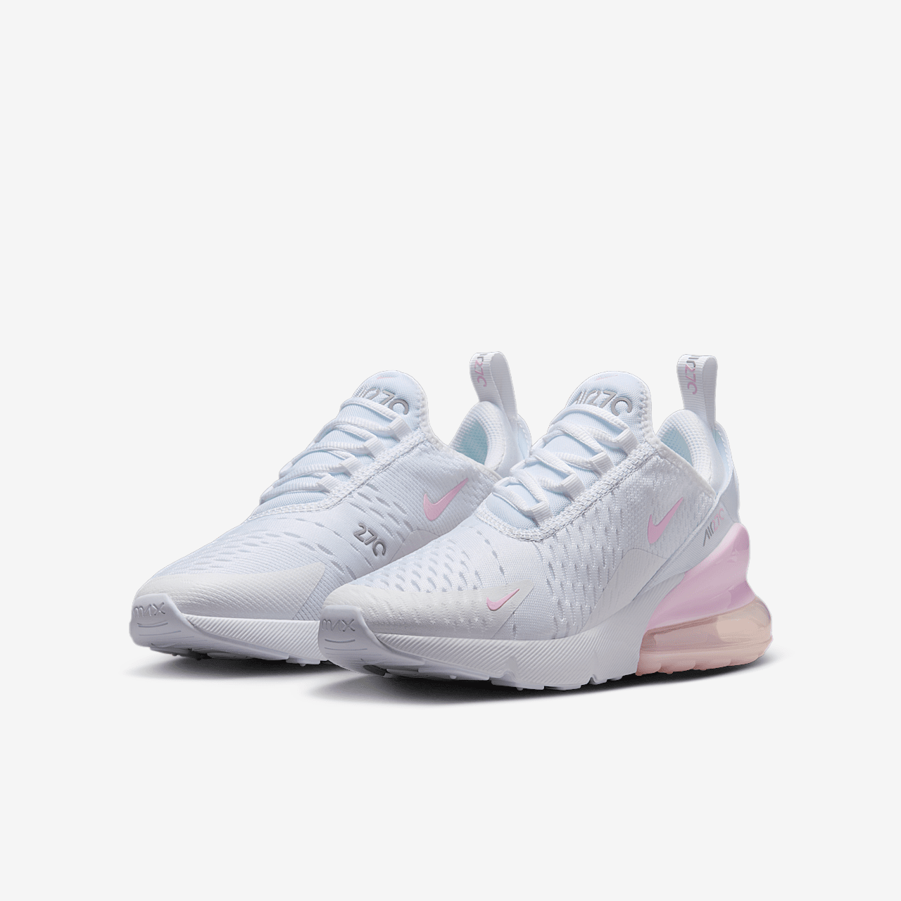 Nike Air max 270 sneaker Wit/Light Smoke Grey/Pink Foam