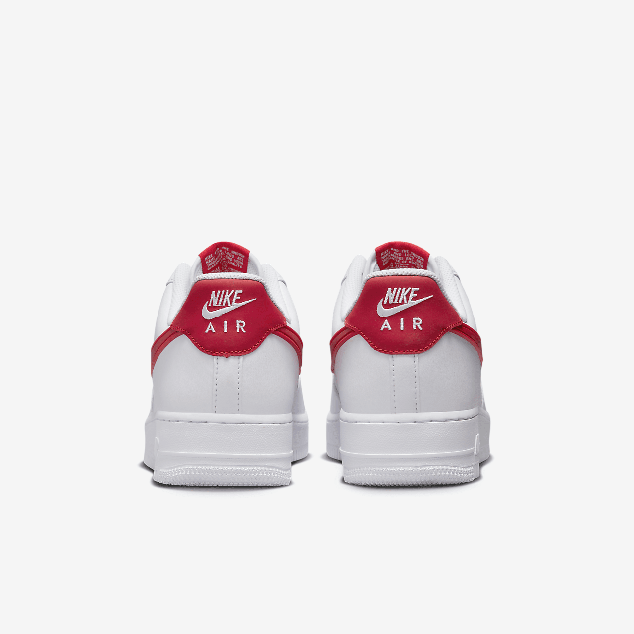 Nike Air Force 1 sneaker Wit/Zwart/Fire Red