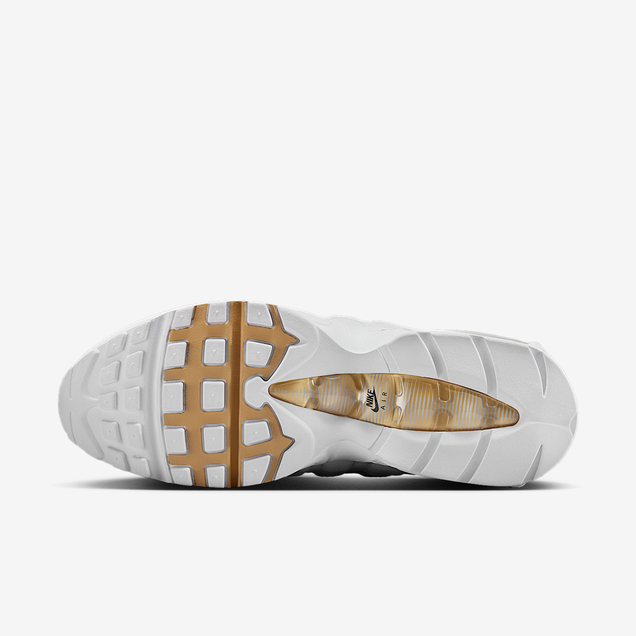 Nike Air Max sneaker Wit/Zwart/Pearl Grey/Metallic Gold