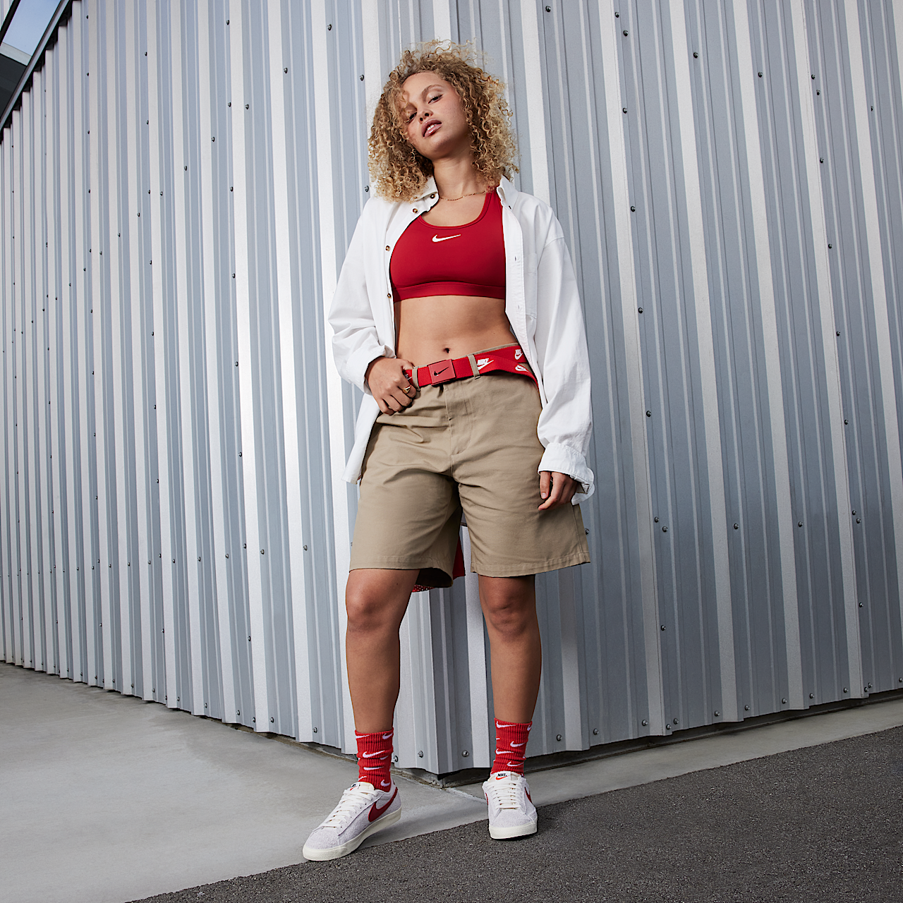 Nike Blazer sneaker Summit White/Sail/Coconut Milk/Gym Red