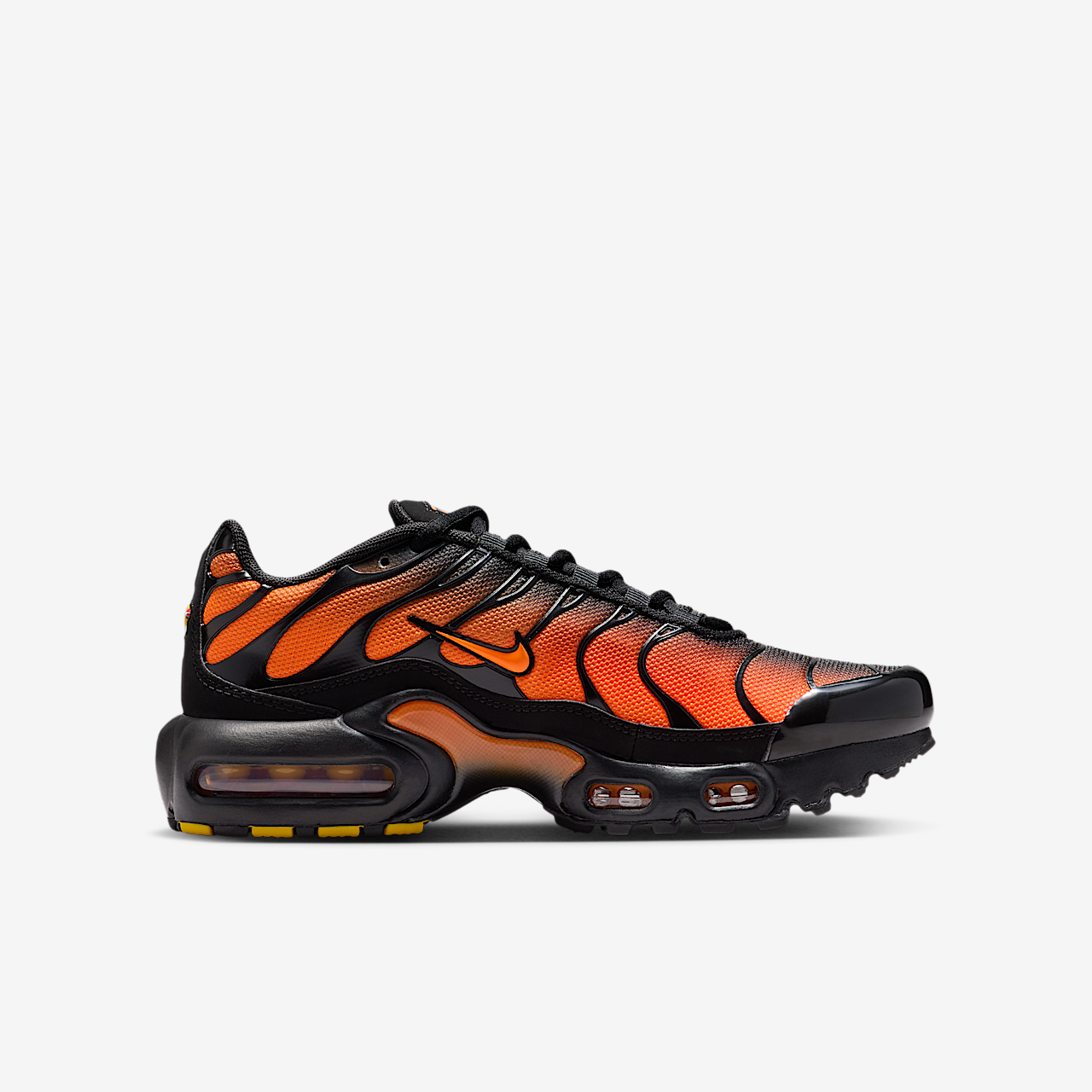 Nike Air Max Plus sneaker Zwart/Zwart/Total Orange