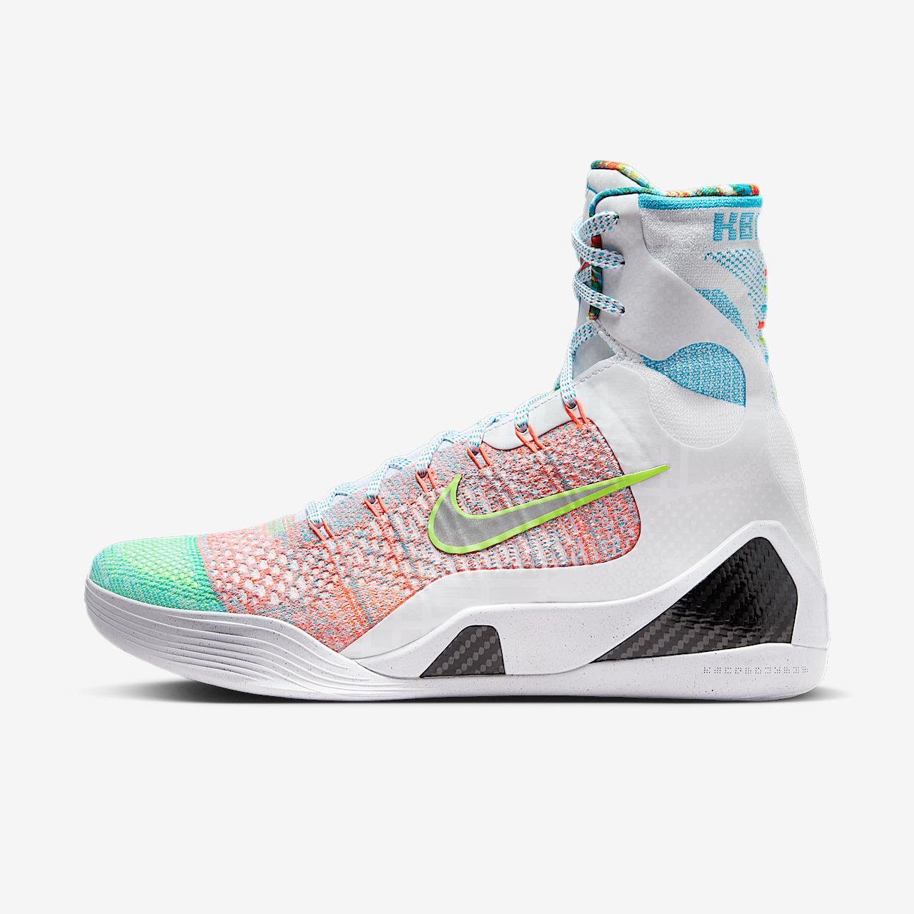 Nike Kobe sneaker Wit/Chlorine Blue/Zwart/Reflective Silver