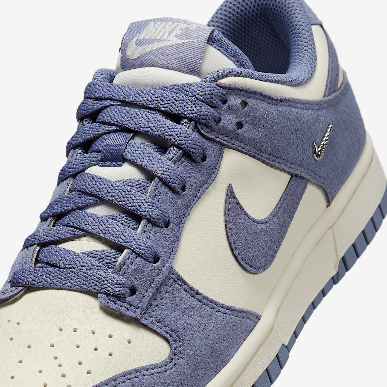 Nike Dunk Low sneaker Sail/Metallic Silver/World Indigo