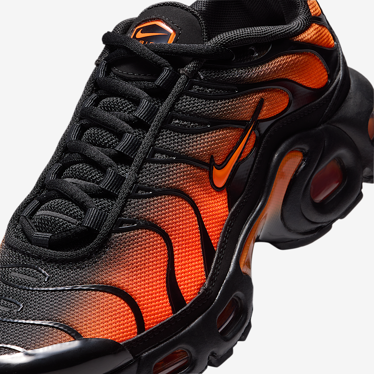 Nike Air Max Plus sneaker Zwart/Zwart/Total Orange