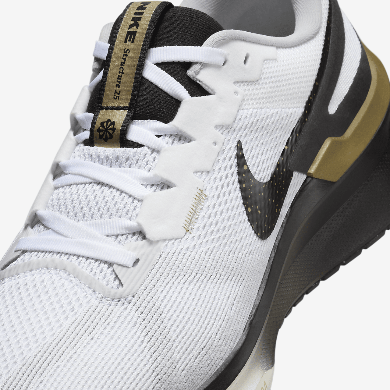 Nike  sneaker Wit/Metallic Gold/Light Smoke Grey/Zwart