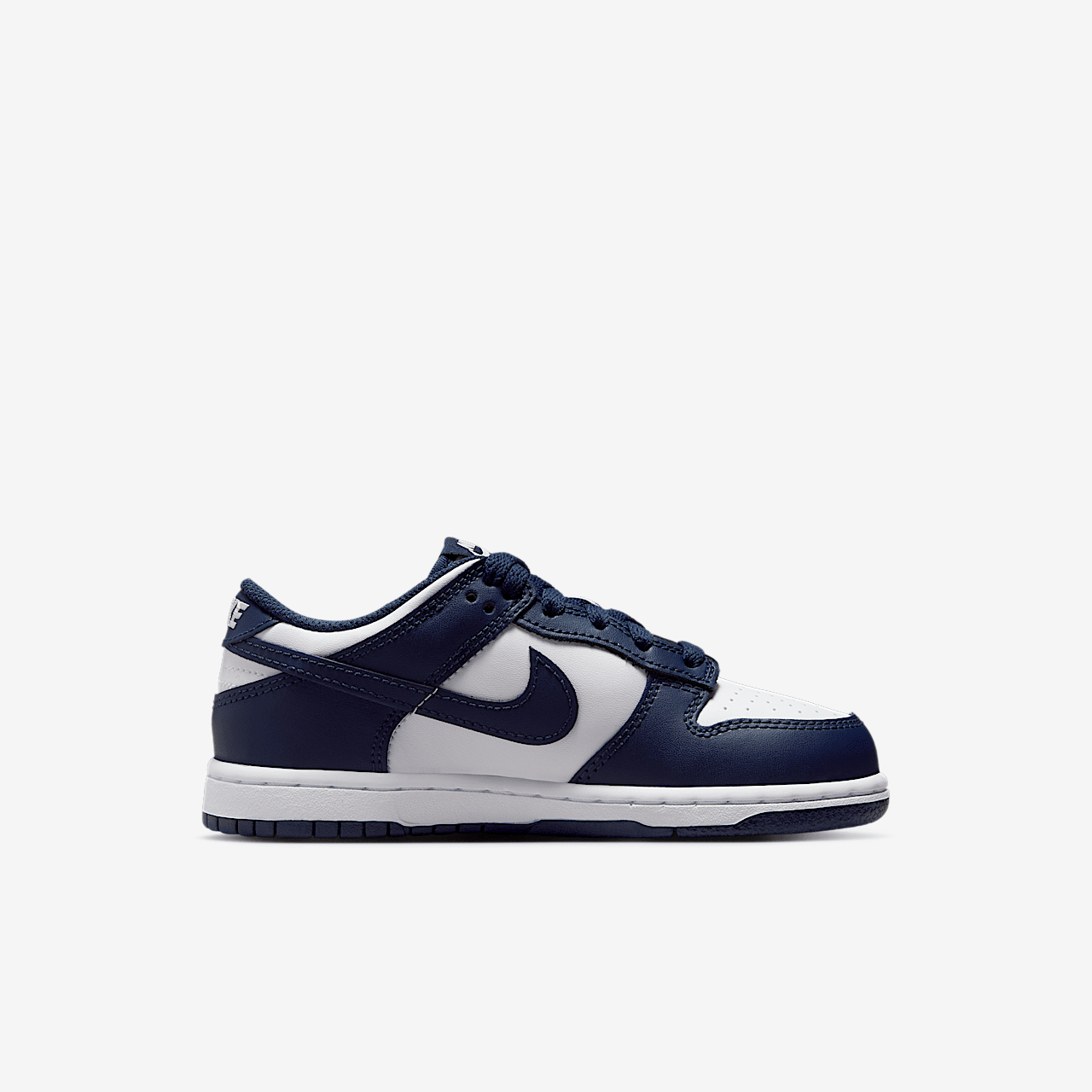 Nike Dunk Low sneaker Wit/Wit/Midnight Navy