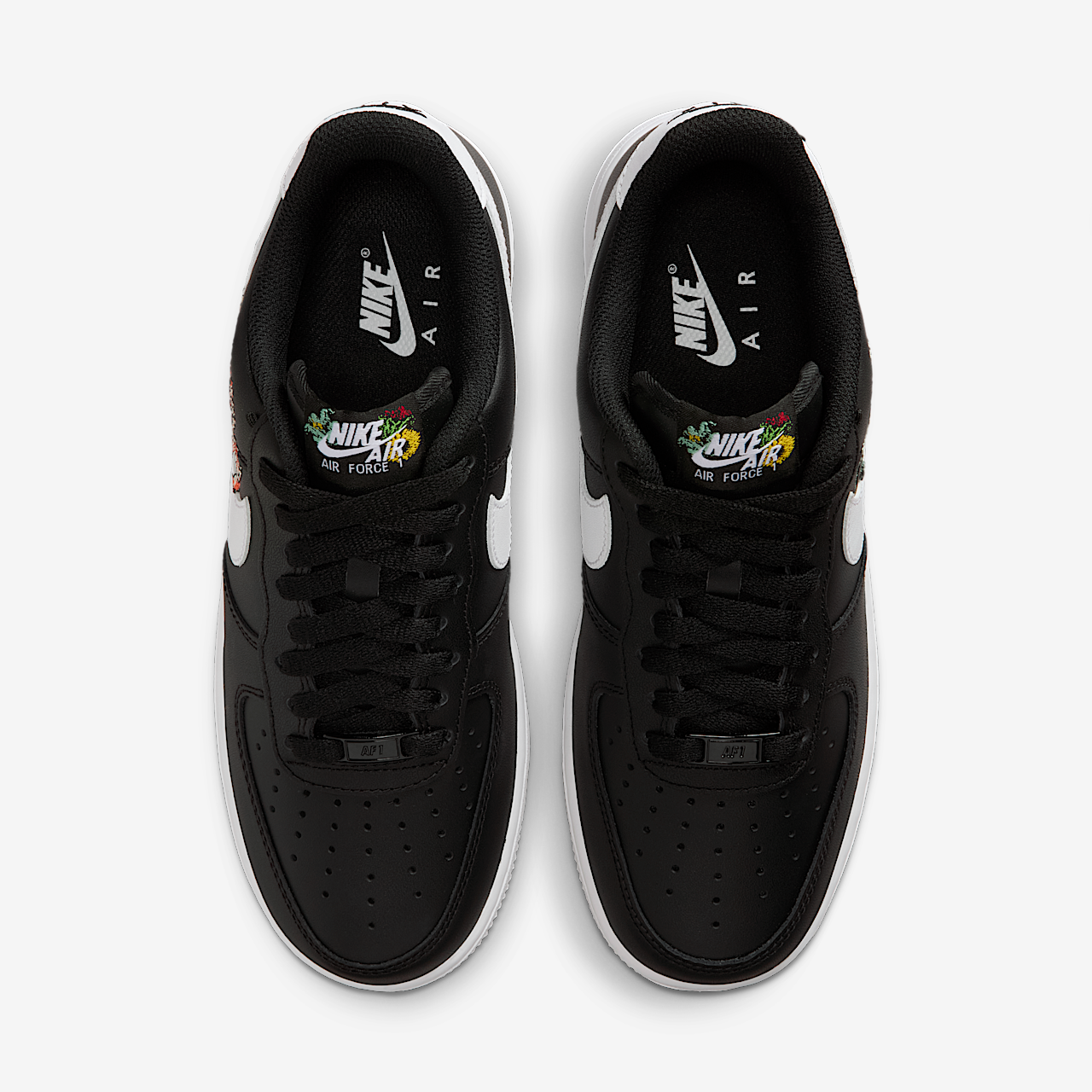 Nike Air Force 1 sneaker Zwart/Metallic Gold/Wit/Wit