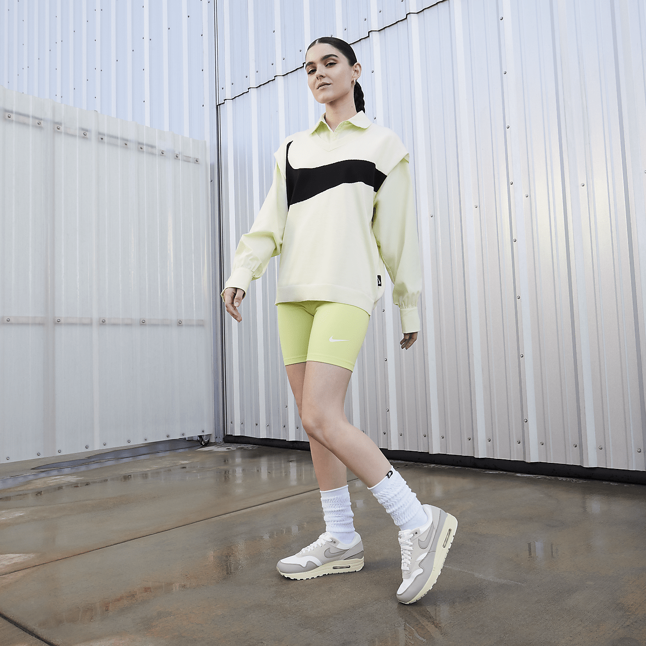 Nike Air Max 1 sneaker Pure Platinum/Wit/Sail/Light Smoke Grey