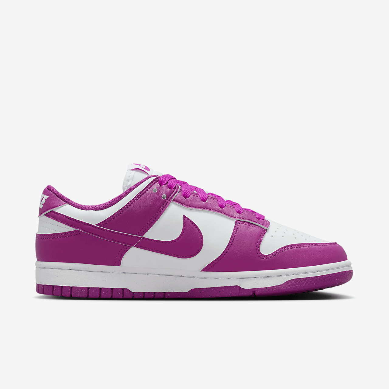 Nike Dunk Low sneaker Wit/Hot Fuchsia