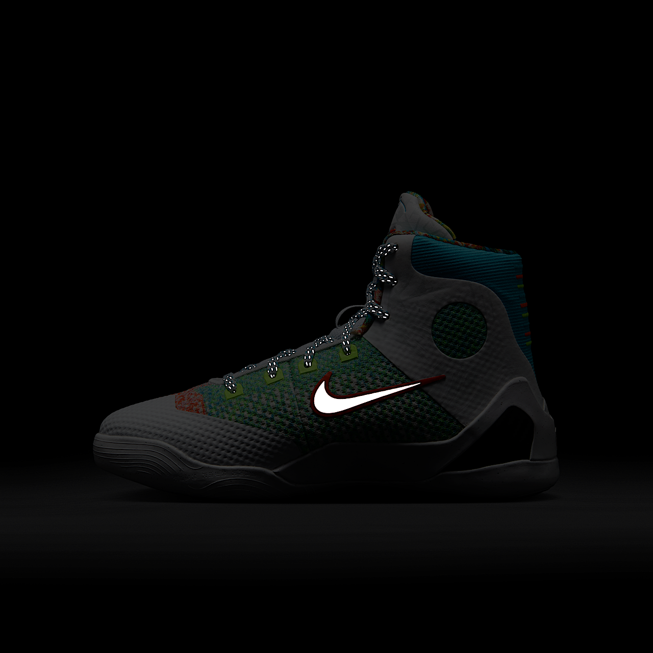 Nike Kobe sneaker Wit/Zwart/Chlorine Blue