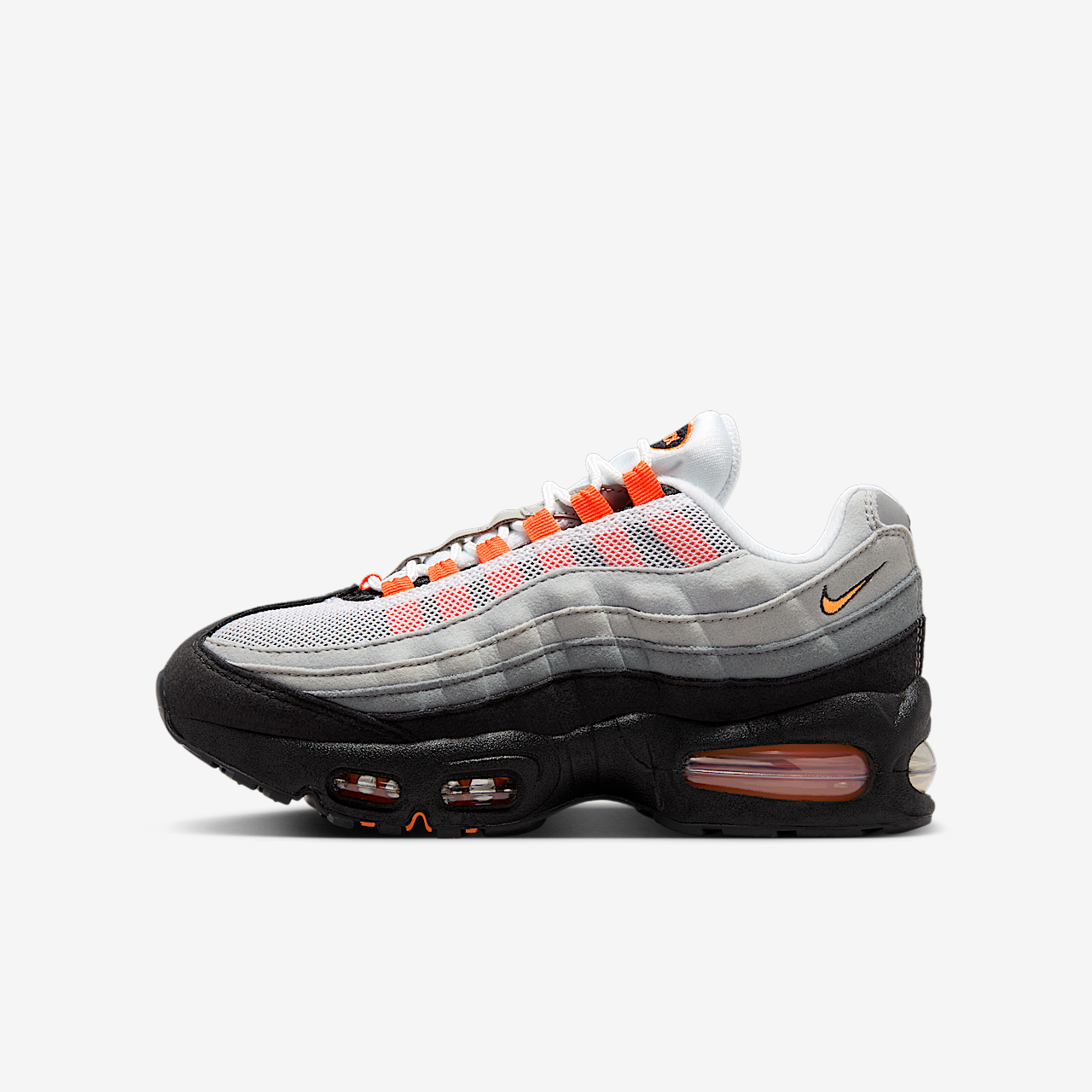 Nike Air Max 95 sneaker Zwart/Cool Grey/Wit/Bright Mandarin