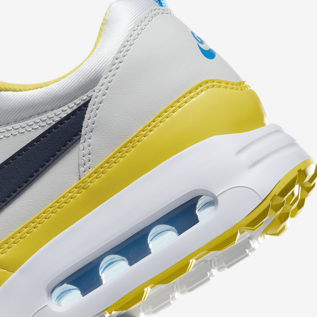 Nike Air Max 1 sneaker Wit/Tour Yellow/Photo Blue/Obsidian