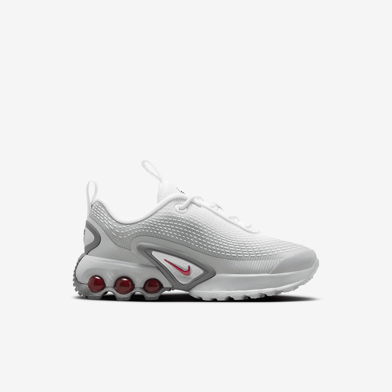 Nike Air Max DN sneaker Light Smoke Grey/Wit/Smoke Grey/University Red