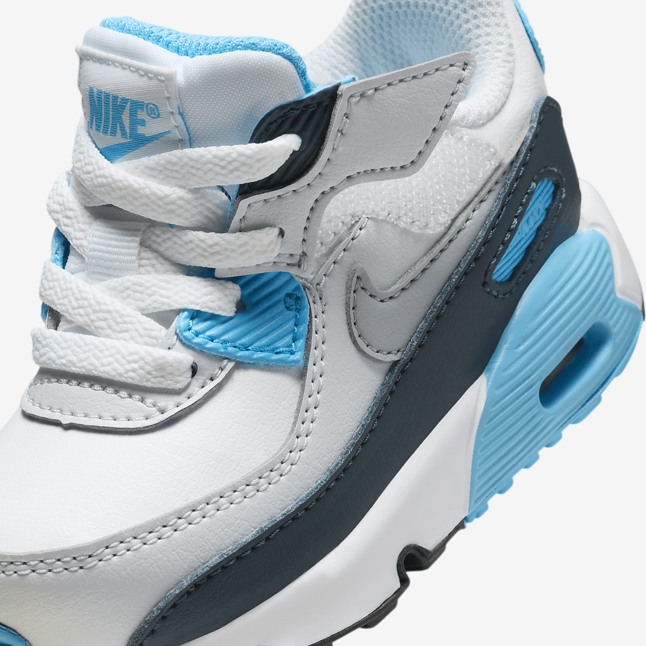 Nike Air max 90 sneaker Wit/Baltic Blue/Armory Navy/Wolf Grey