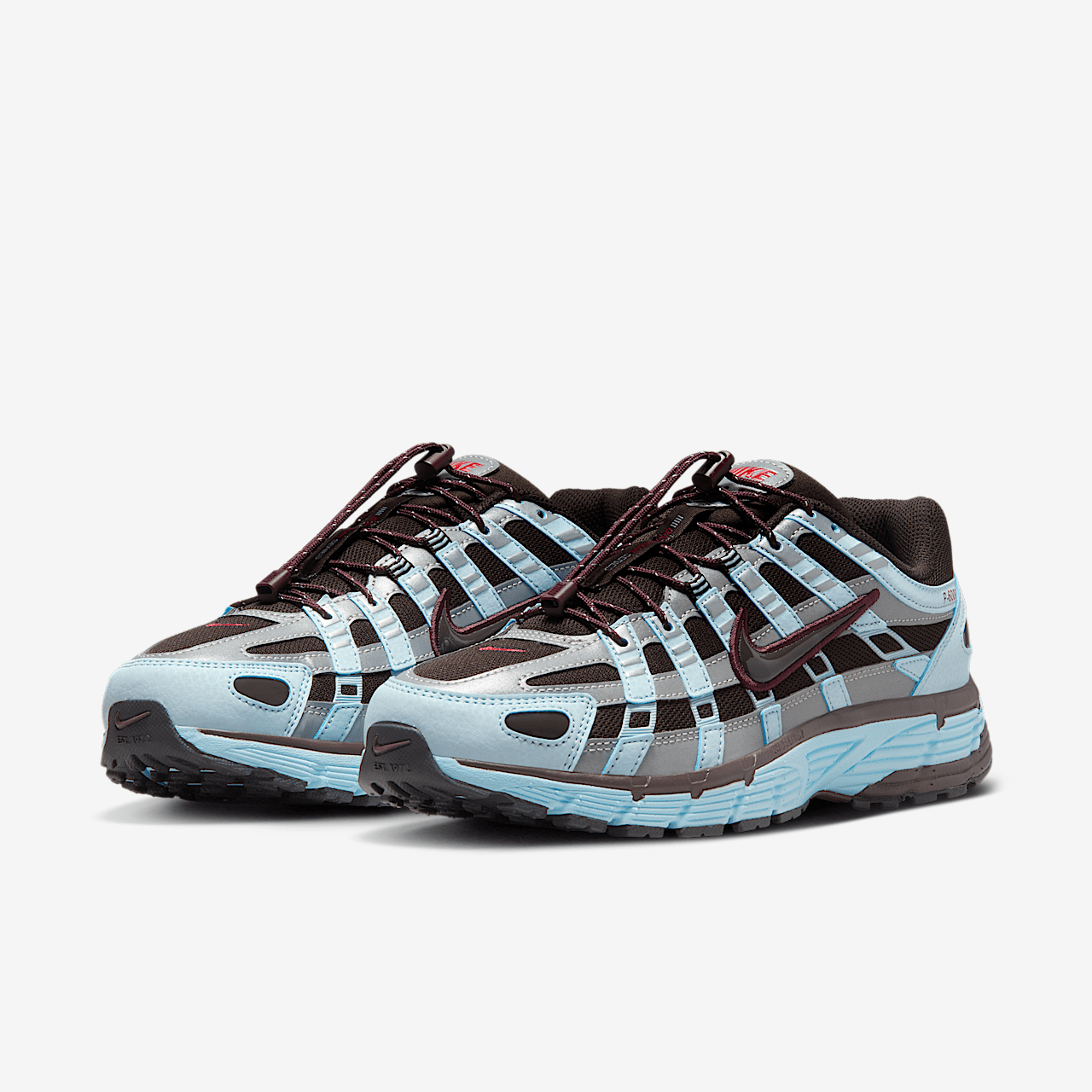 Nike P-6000 sneaker Glacier Blue/Velvet Brown/Metallic Silver/Burgundy Crush