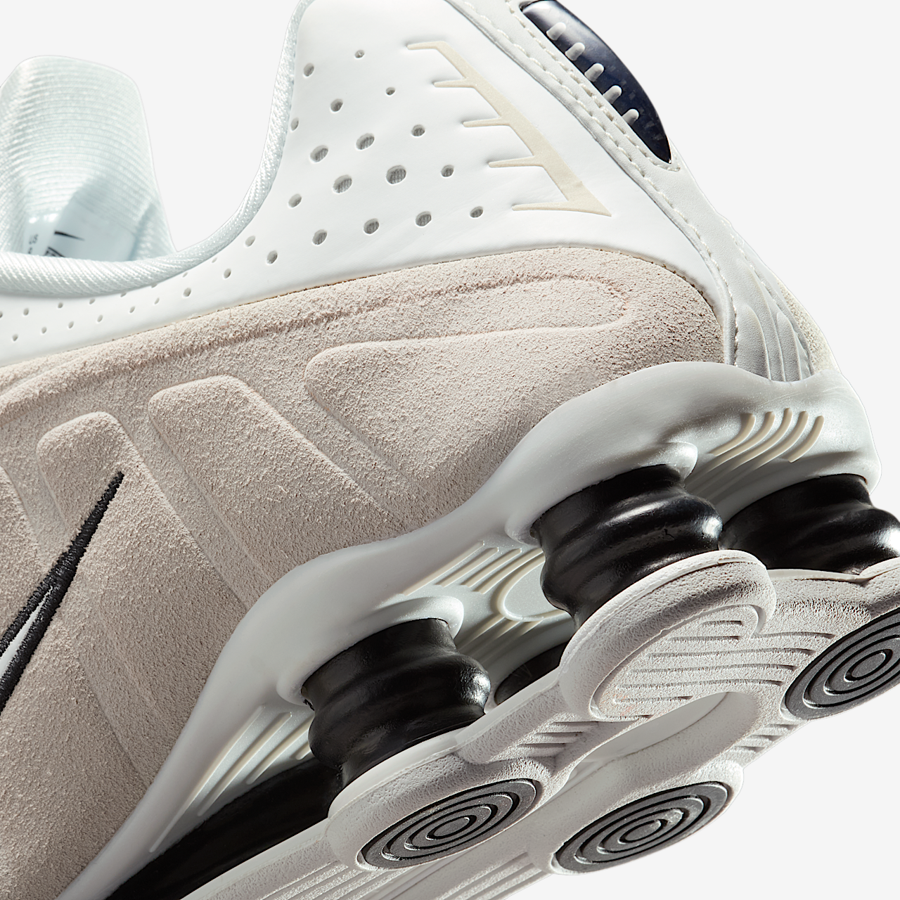 Nike Nike Shox sneaker Summit White/Light Orewood Brown/Zwart