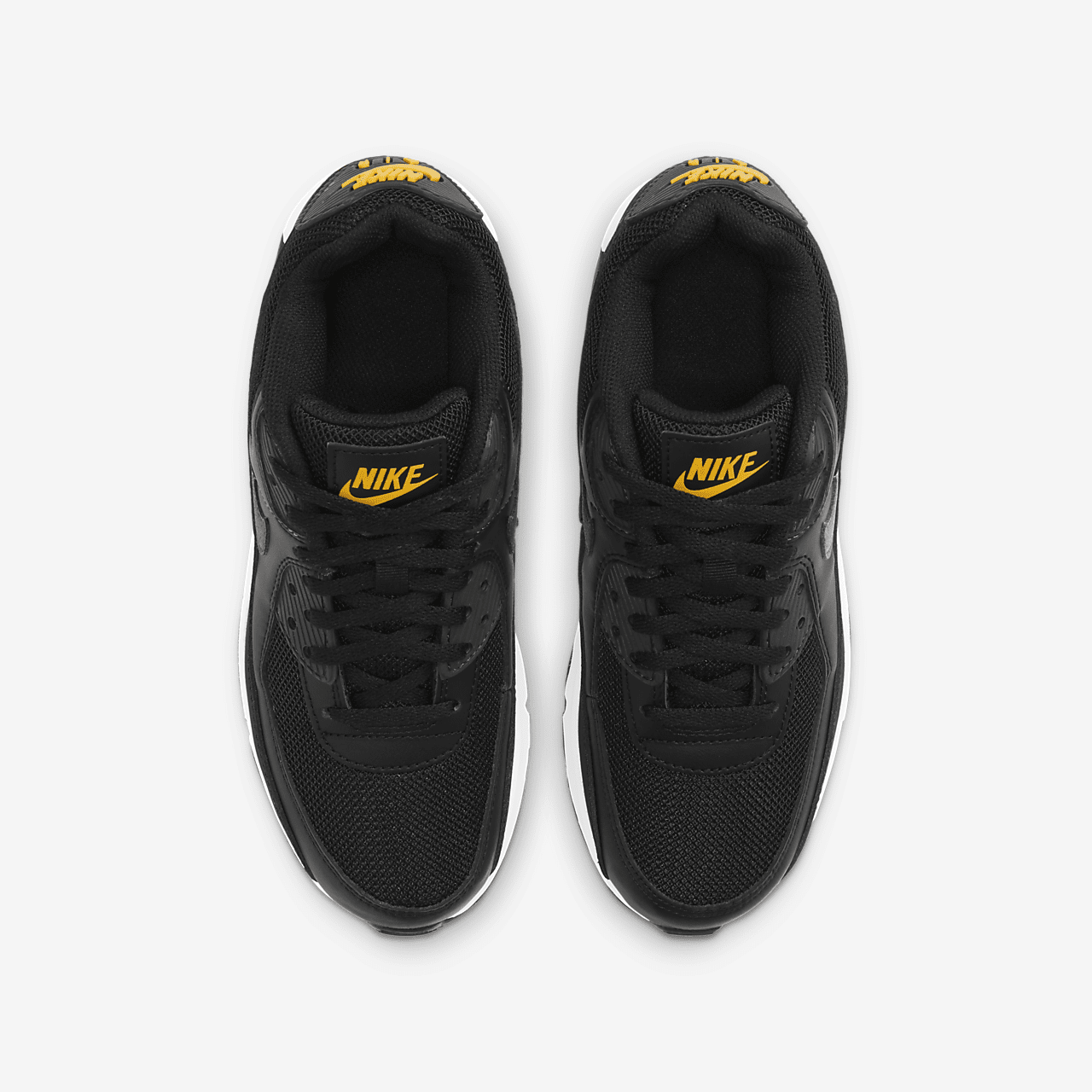 Nike Air max 90 sneaker Zwart/University Gold/Wit/Dark Smoke Grey