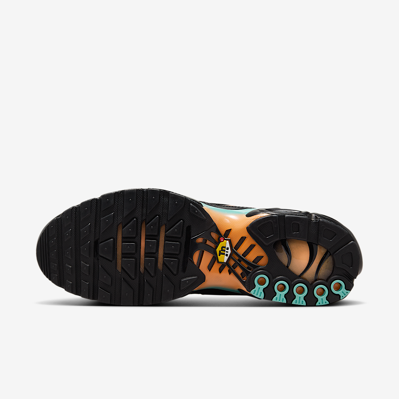 Nike Air Max Plus sneaker Zwart/Aurora Green/Orange Pulse/Zwart